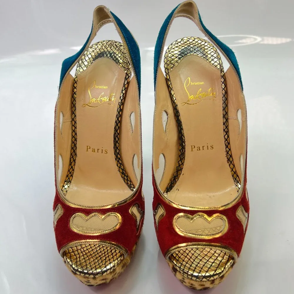 🌷❤️🔥FINAL SALE 🔥 NO OFFERS🌷💥Christian Louboutin Miralep 140 36 - Picture 3 of 8